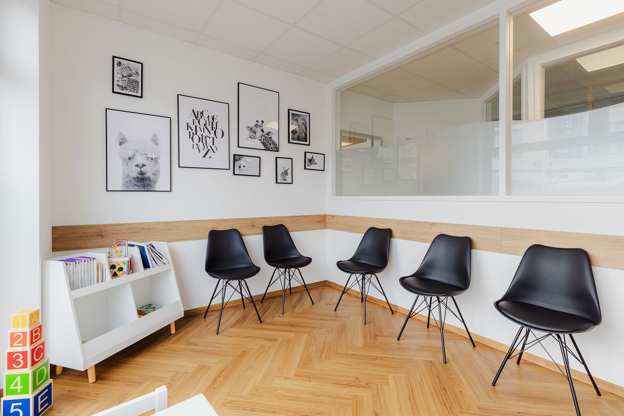 Wartezimmer der Logopädiepraxis Wortklang
